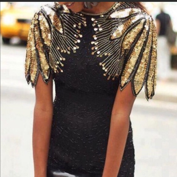 Stenay Dresses & Skirts - SOLD Stenay | Vintage Black Dress with sequins